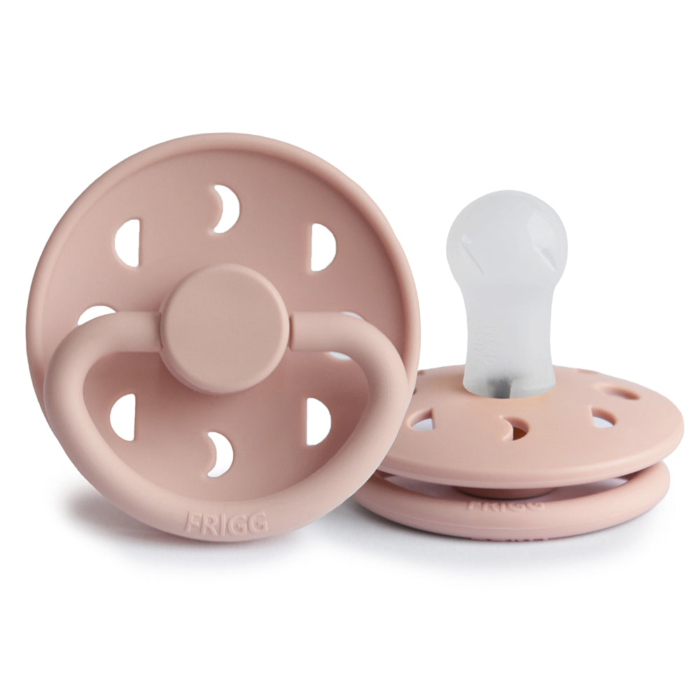 FRIGG Moon - Round Silicone Pacifier - Blush