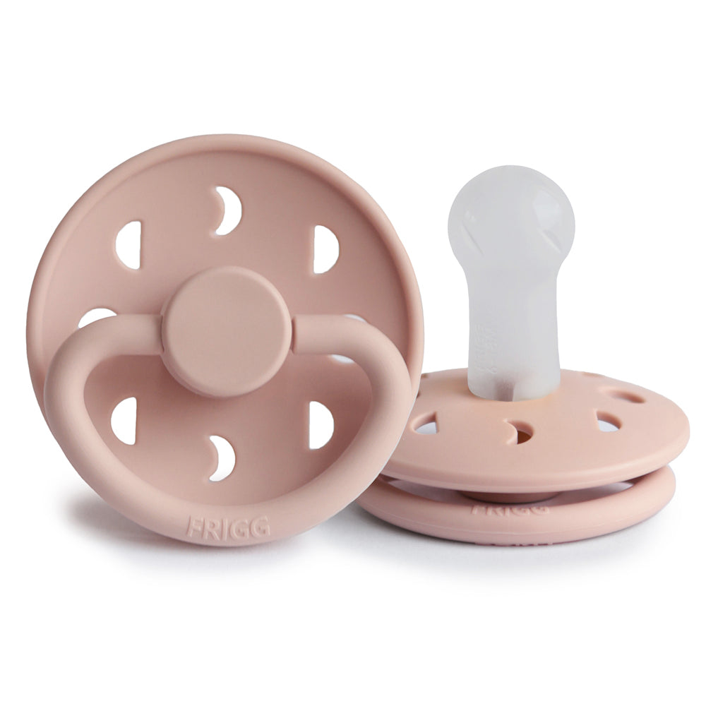 Frigg Moon - Round Silicone Pacifier - Blush