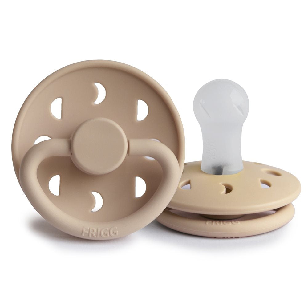 FRIGG Moon - Round Silicone Pacifier - Croissant