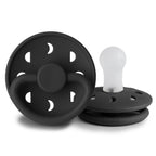 Frigg Moon - Round Silicone Pacifier - Jet Black