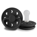 Frigg Moon - Round Silicone Pacifier - Jet Black