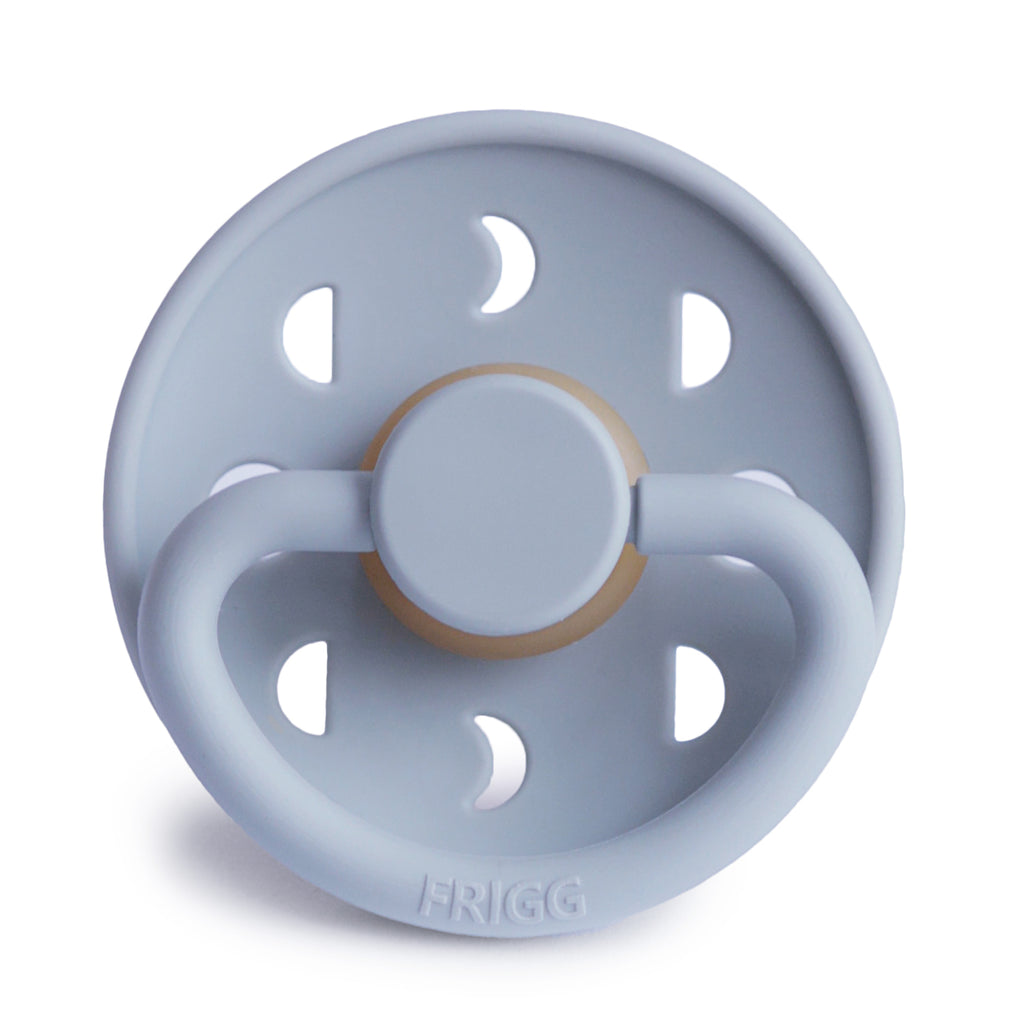 Frigg Moon - Round Latex Pacifier - Powder Blue