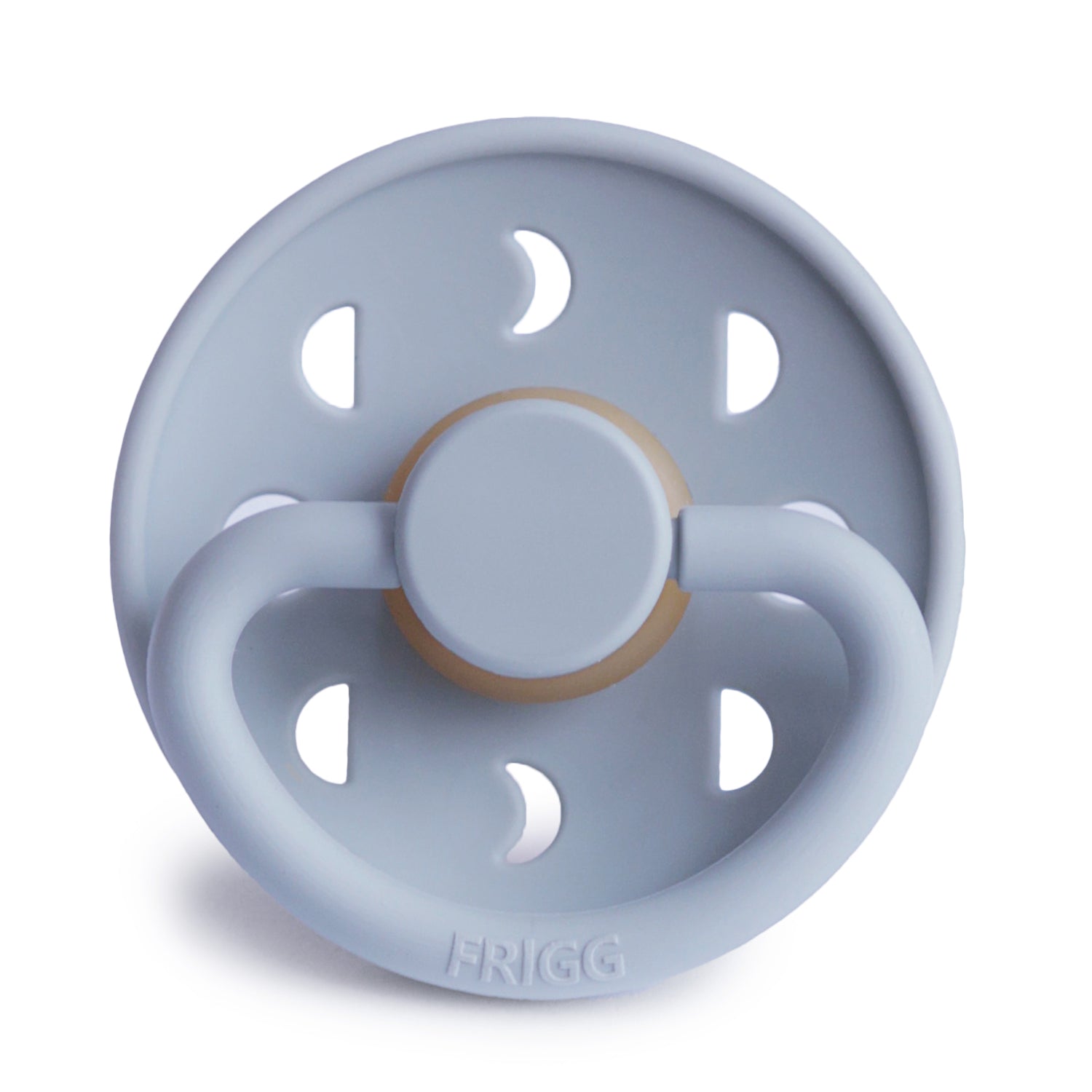 Frigg Moon - Round Latex Pacifier - Powder Blue