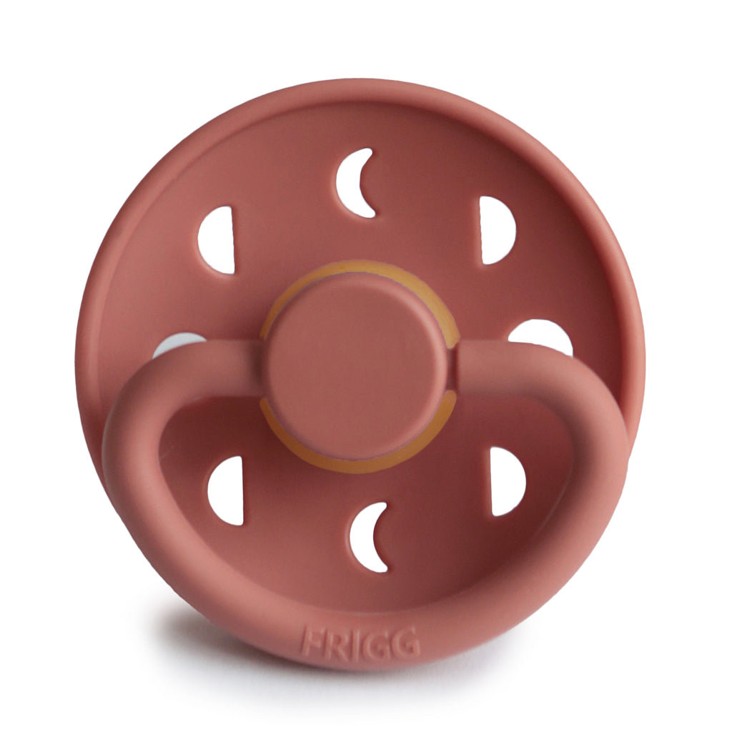 Frigg Moon - Round Latex Pacifier - Powder Blush