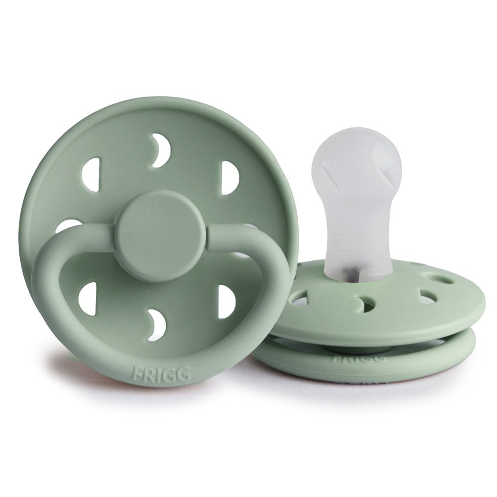 FRIGG Moon - Round Silicone Pacifier - Sage