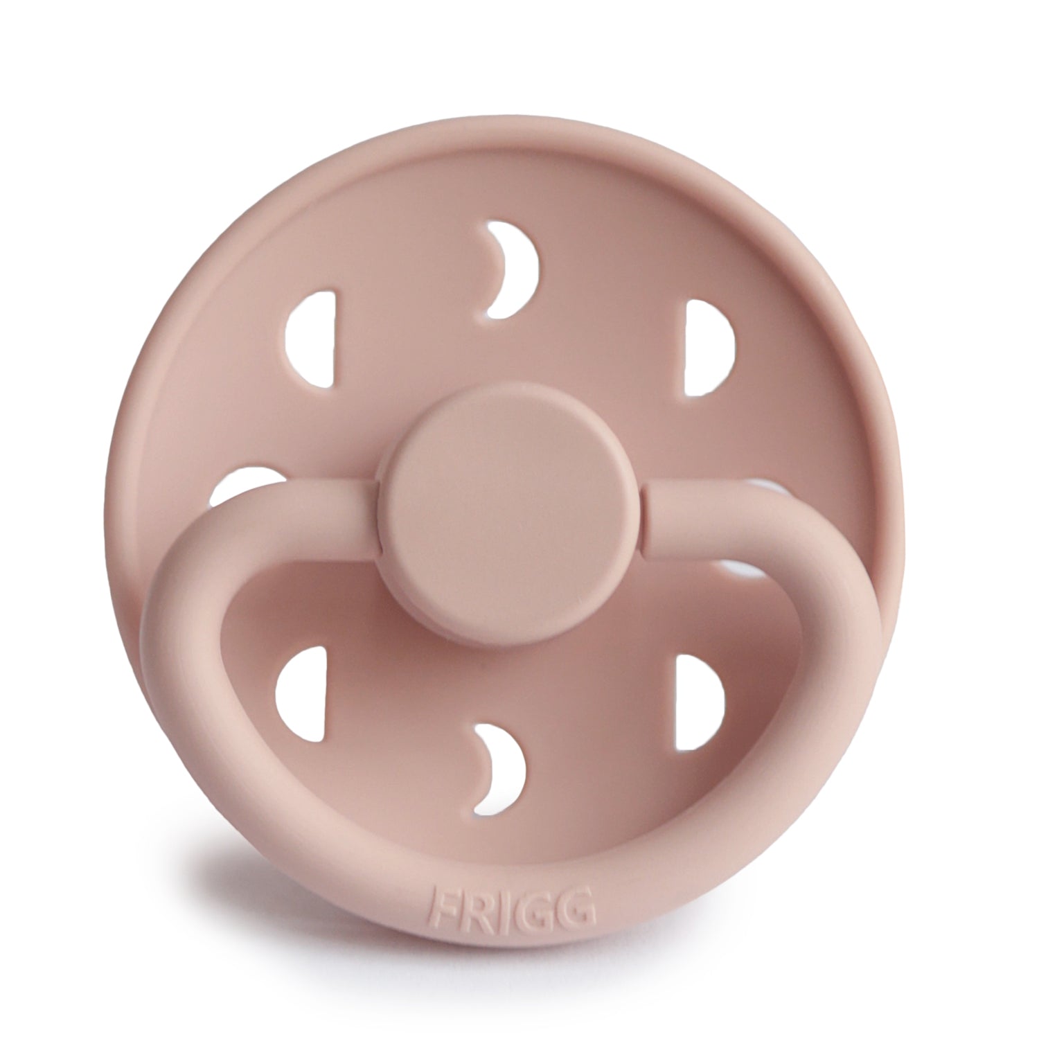 Frigg Moon - Round Silicone Pacifier - Blush