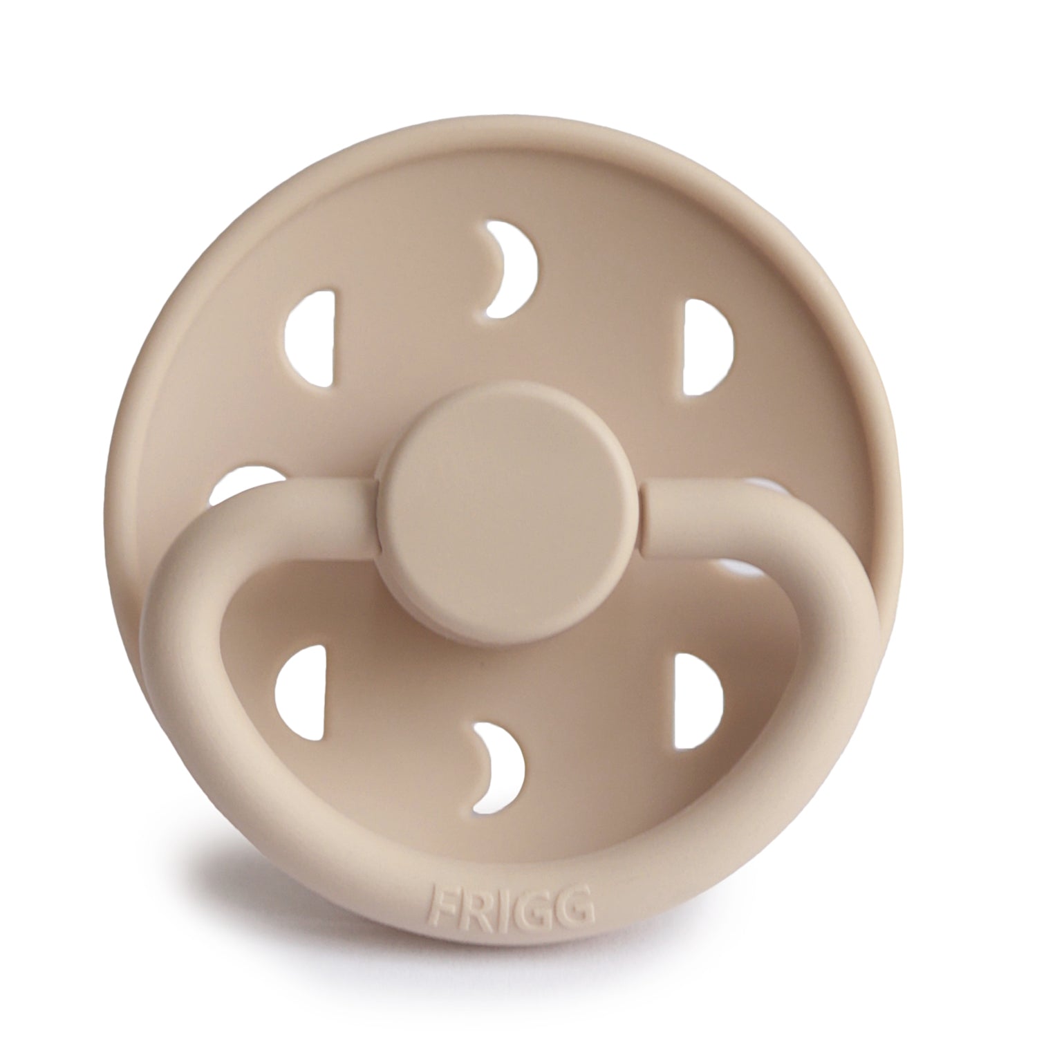 Frigg Moon - Round Silicone Pacifier - Croissant