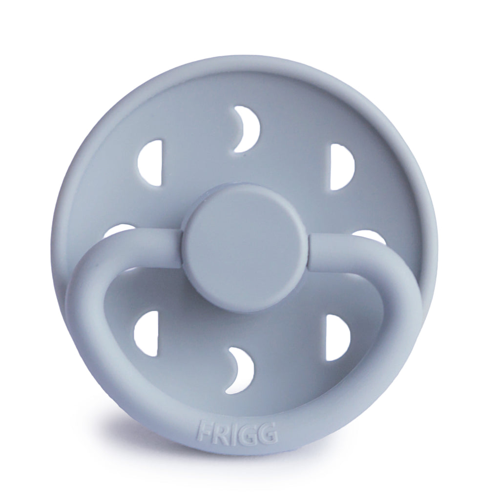 Frigg Moon - Round Silicone Pacifier - Powder Blue