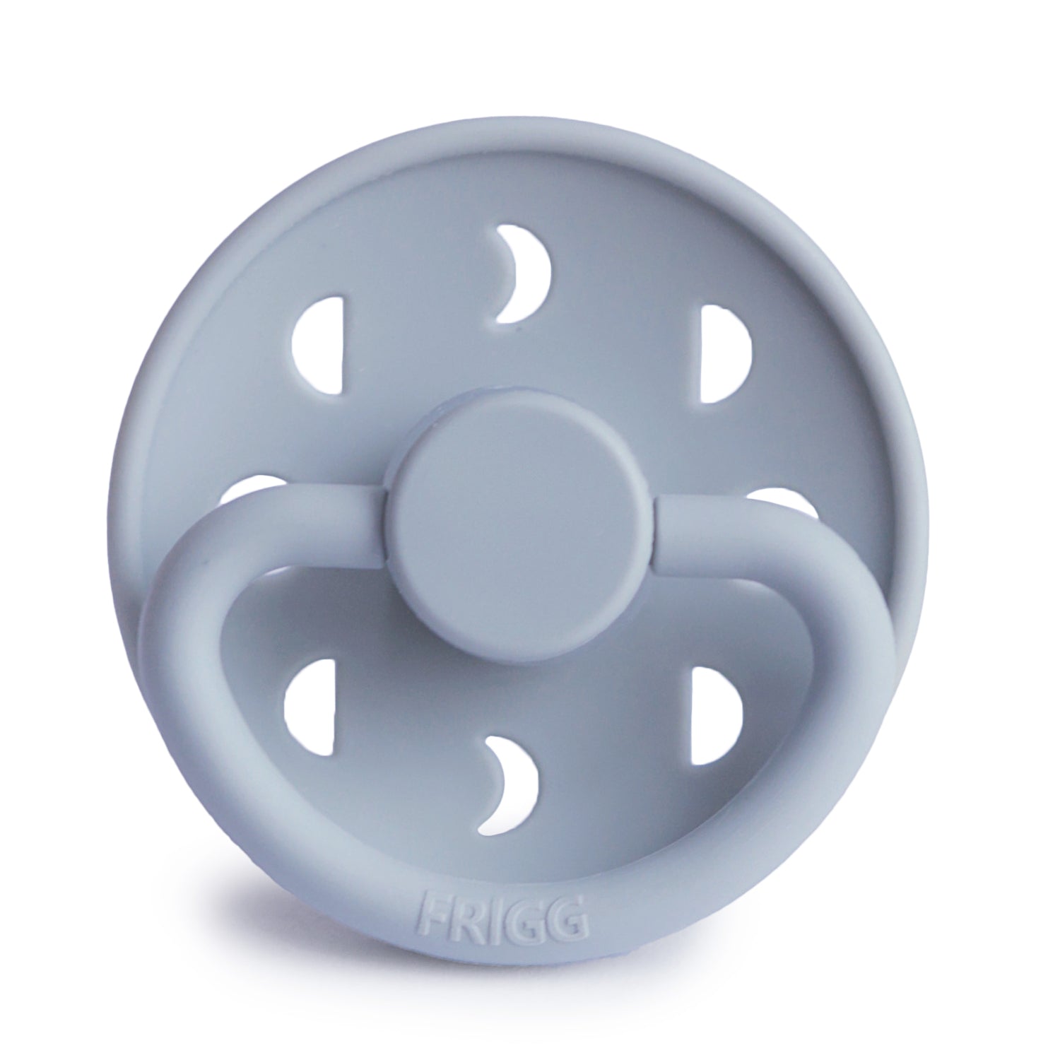 Frigg Moon - Round Silicone Pacifier - Powder Blue