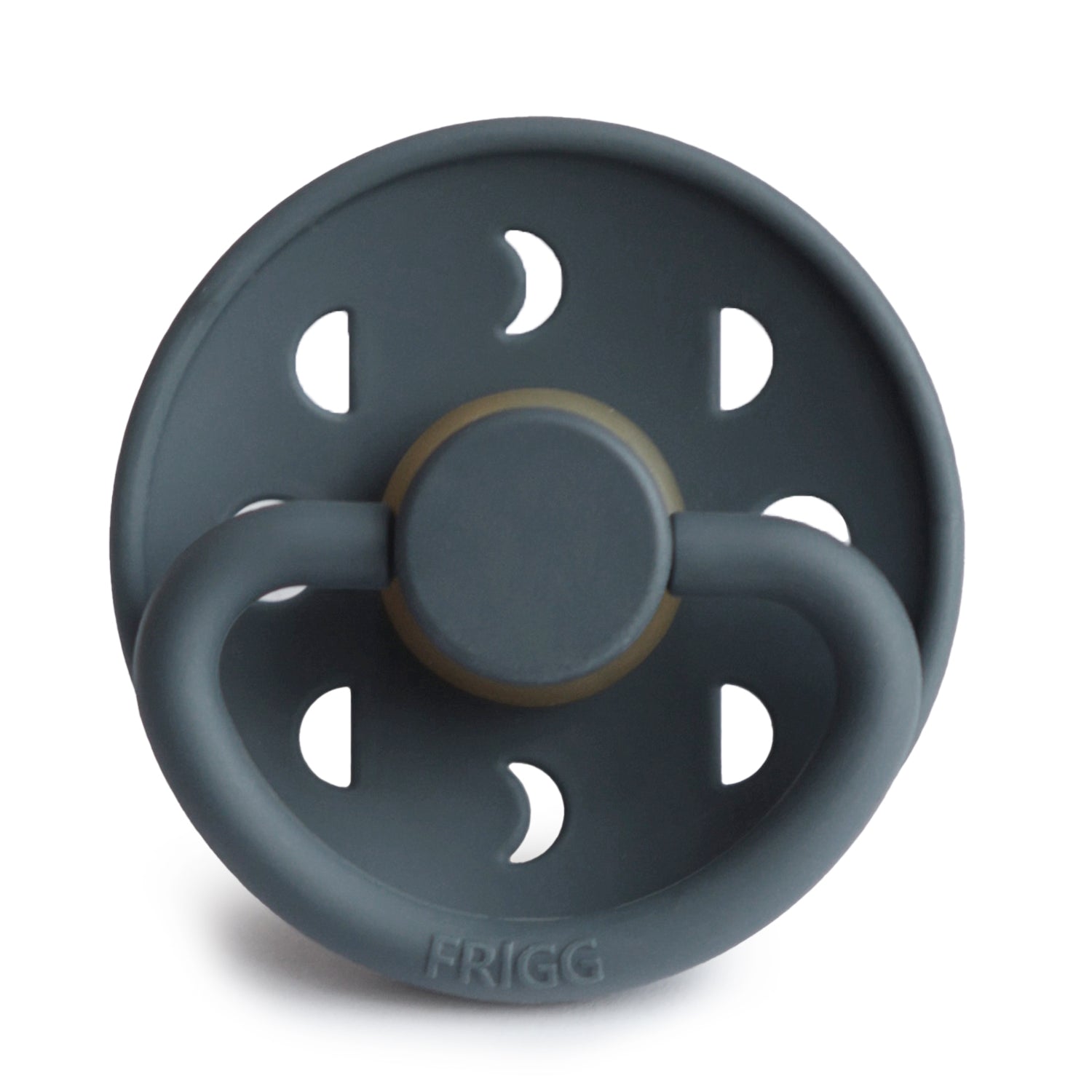 Frigg Moon - Round Latex Pacifier - Slate