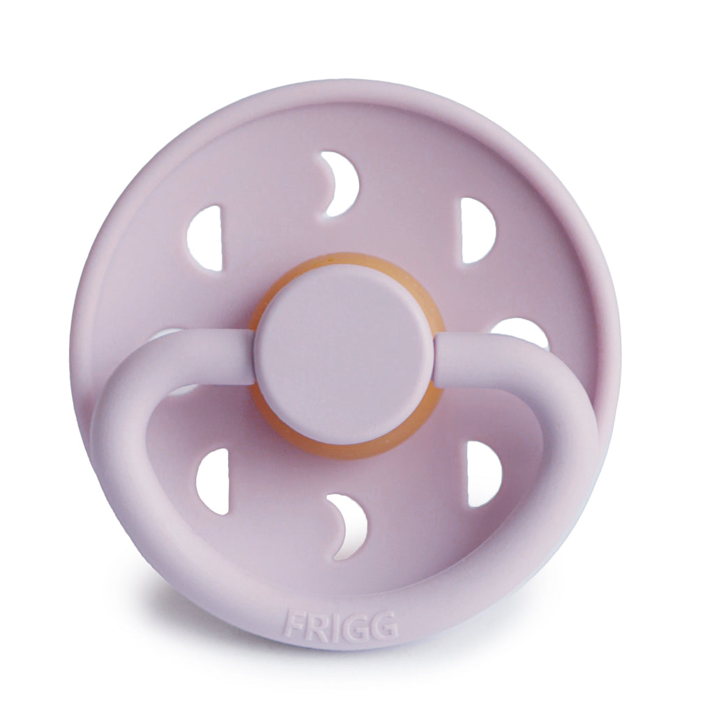 Frigg Moon - Round Latex Pacifier - Soft Lilac