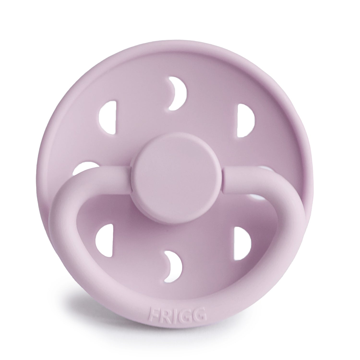 Frigg Moon - Round Silicone Pacifier - Soft Lilac