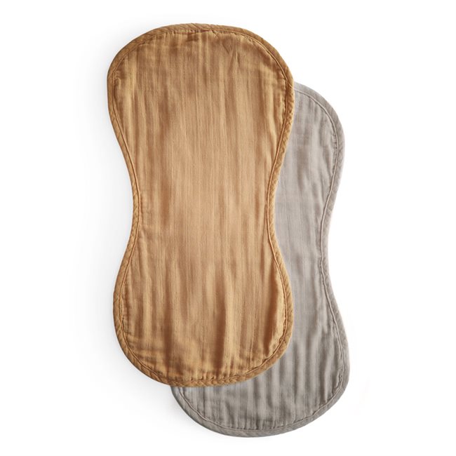 Mushie Organic Cotton Muslin Burp Cloth 2-Pack