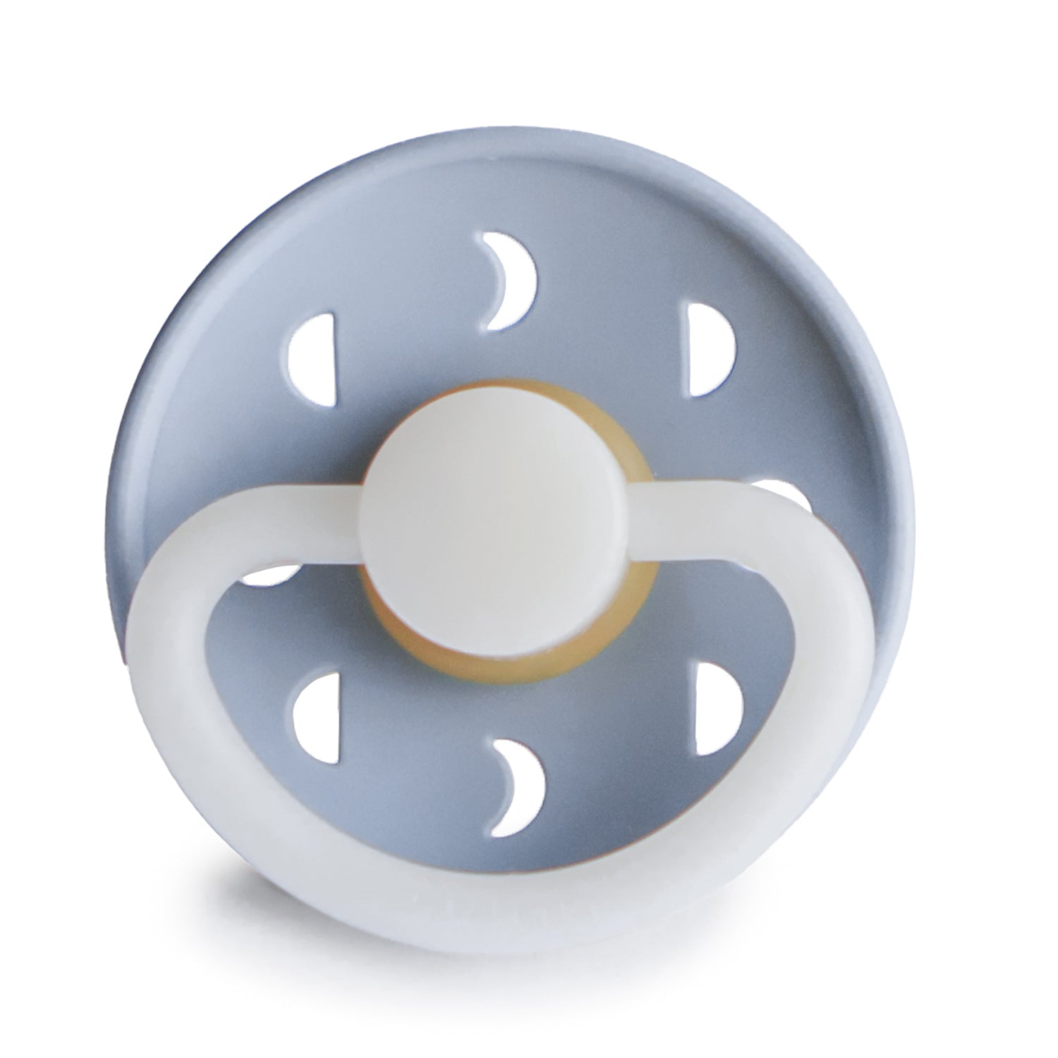 Frigg Moon Night - Round Latex Pacifier - Powder Blue