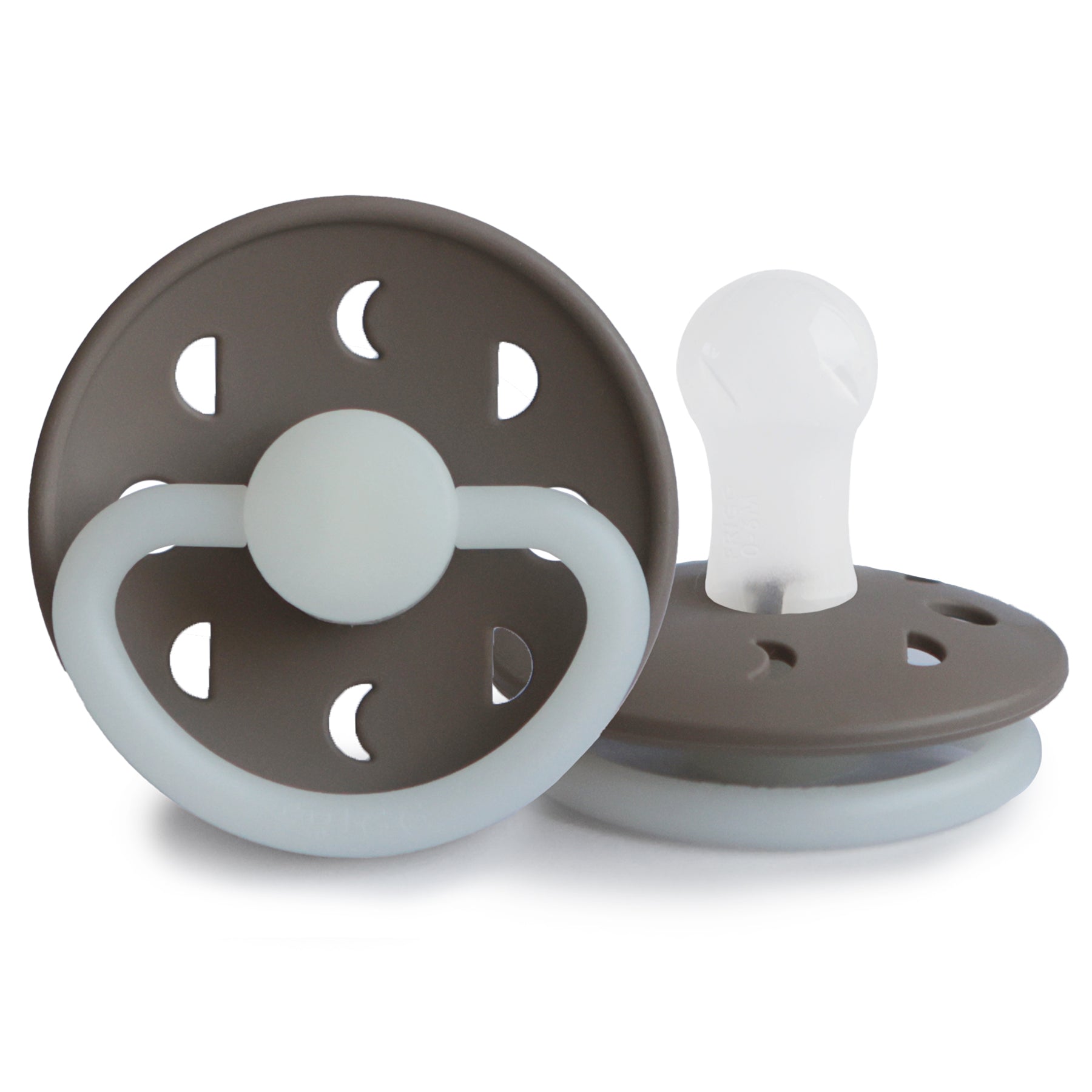 Frigg Moon Night - Round Silicone Pacifier - Portobello