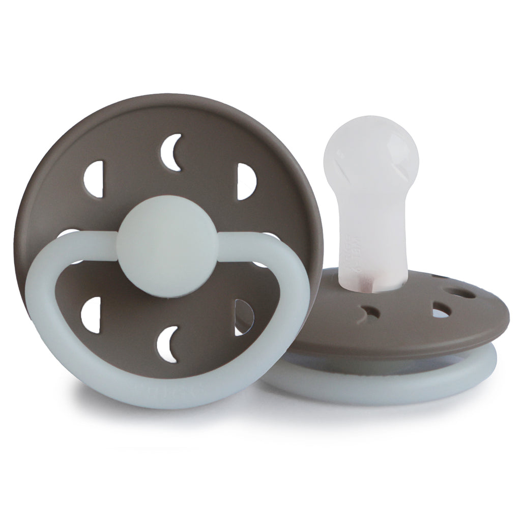 Frigg Moon Night - Round Silicone Pacifier - Portobello