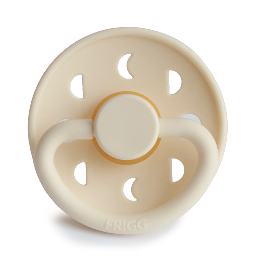 Frigg Moon - Round Latex Pacifier - Cream