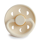 Frigg Moon - Round Latex Pacifier - Cream