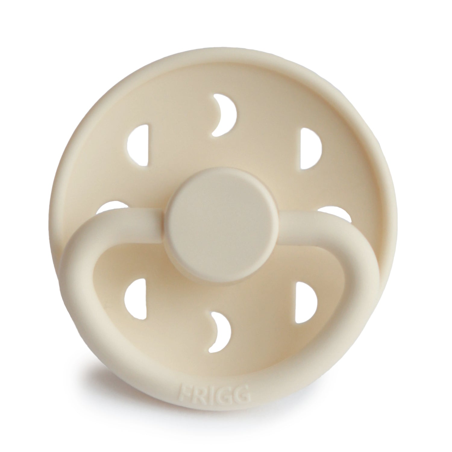Frigg Moon - Round Silicone Pacifier - Cream