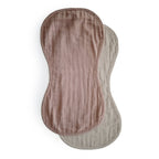 Mushie Organic Cotton Muslin Burp Cloth 2-Pack