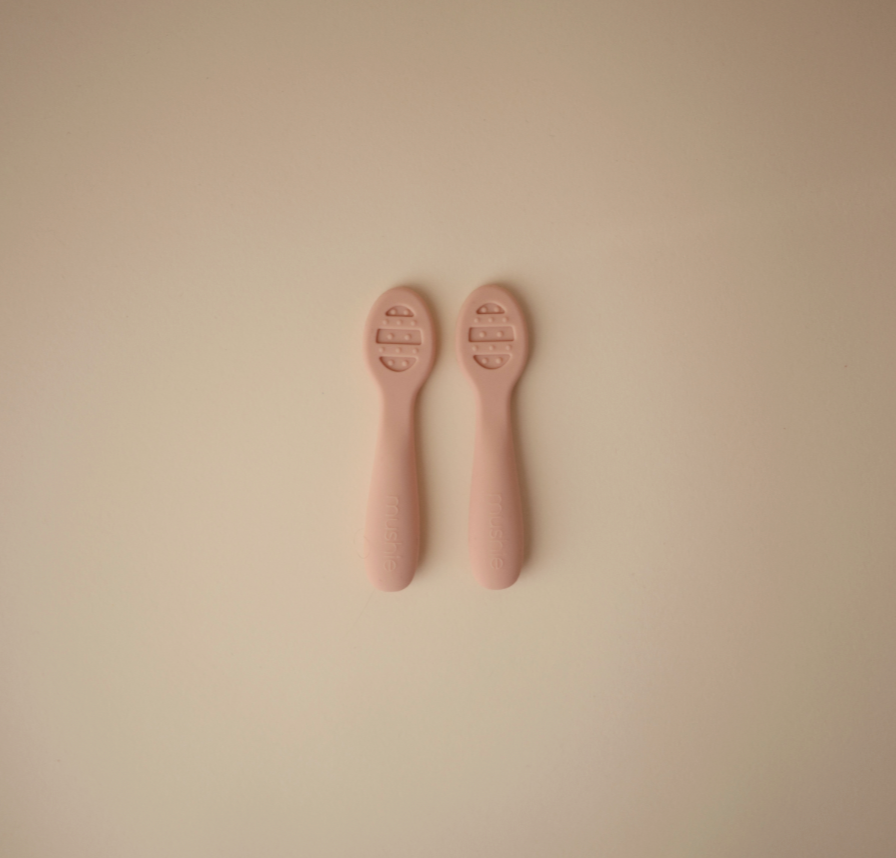 Mushie First Feeding Baby Spoons 2-Pack