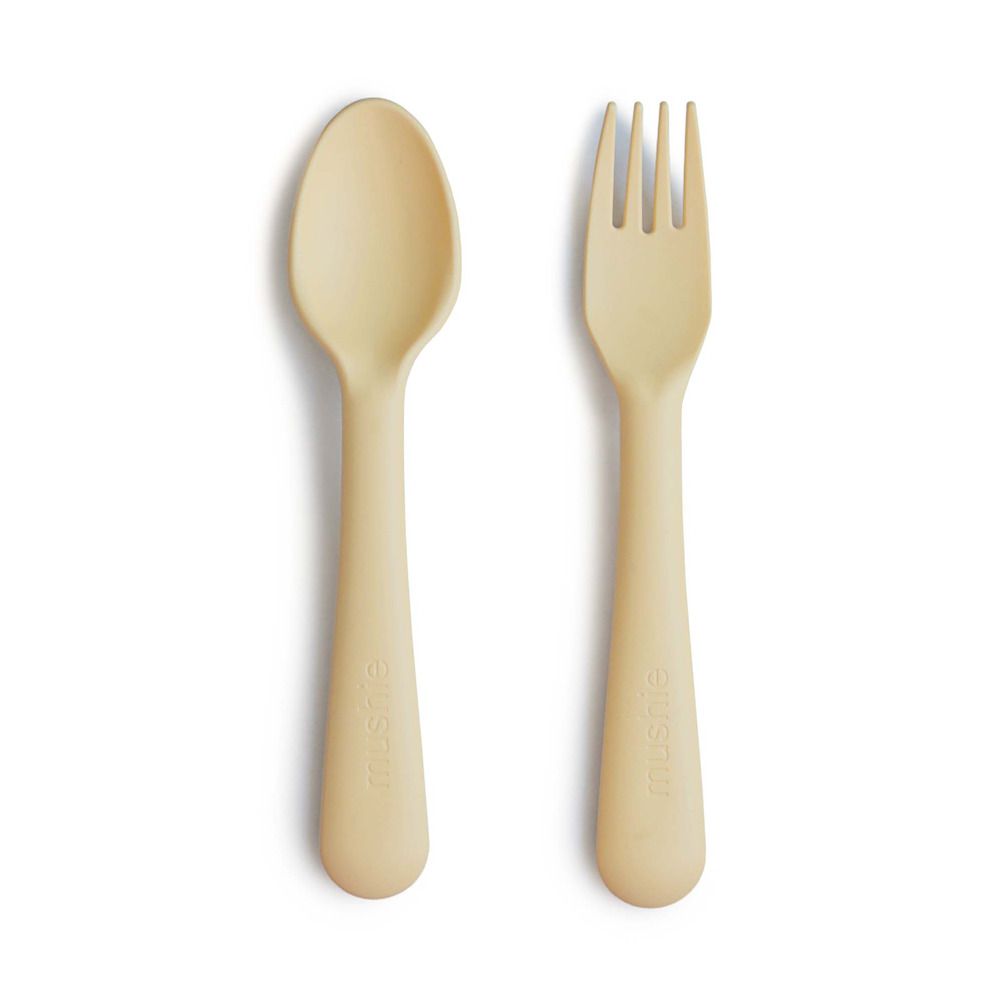 Mushie Fork & Spoon Set
