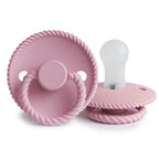FRIGG Rope - Round Silicone Pacifier - Baby Pink