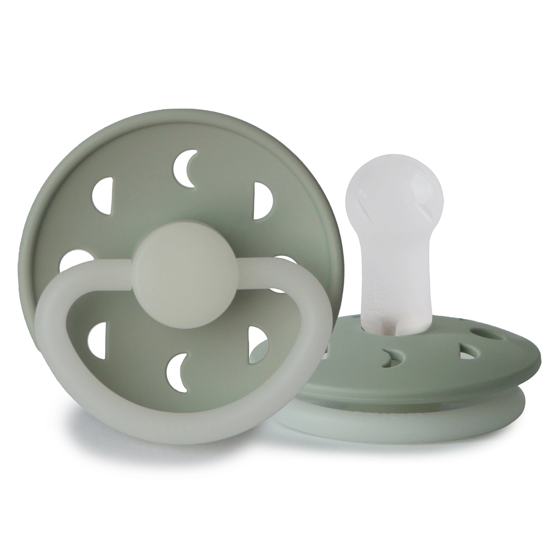 Frigg Moon Night - Round Silicone Pacifier - Sage