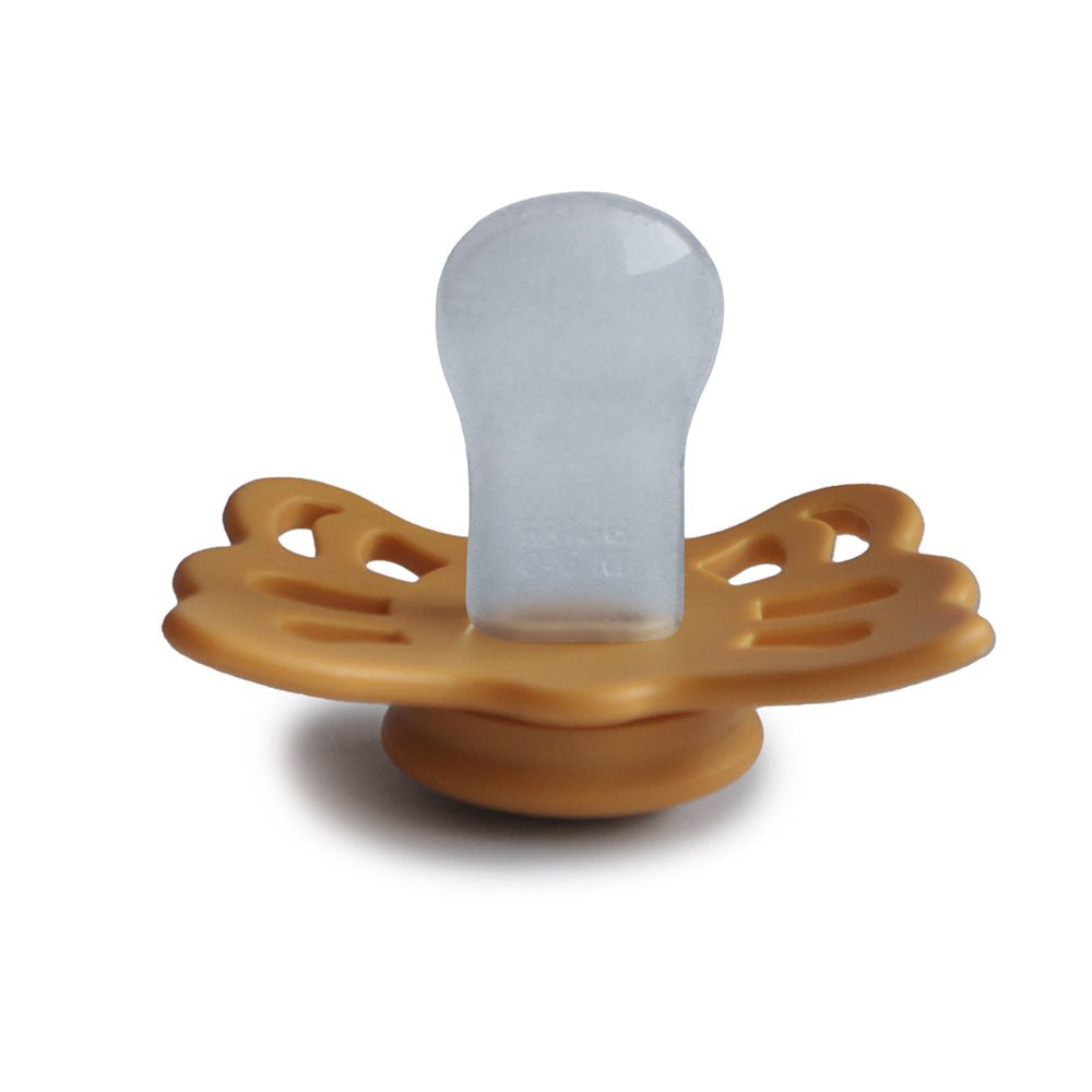 FRIGG Butterfly - Anatomical Silicone Pacifier - Honey Gold