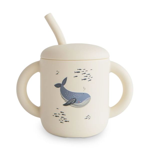 Mushie Silicone Training Cup & Straw - Limited Edition