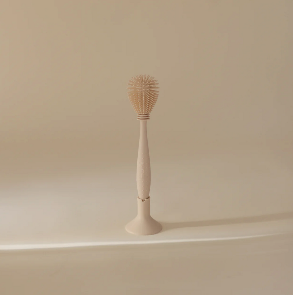 Mushie Silicone Baby Bottle Brush