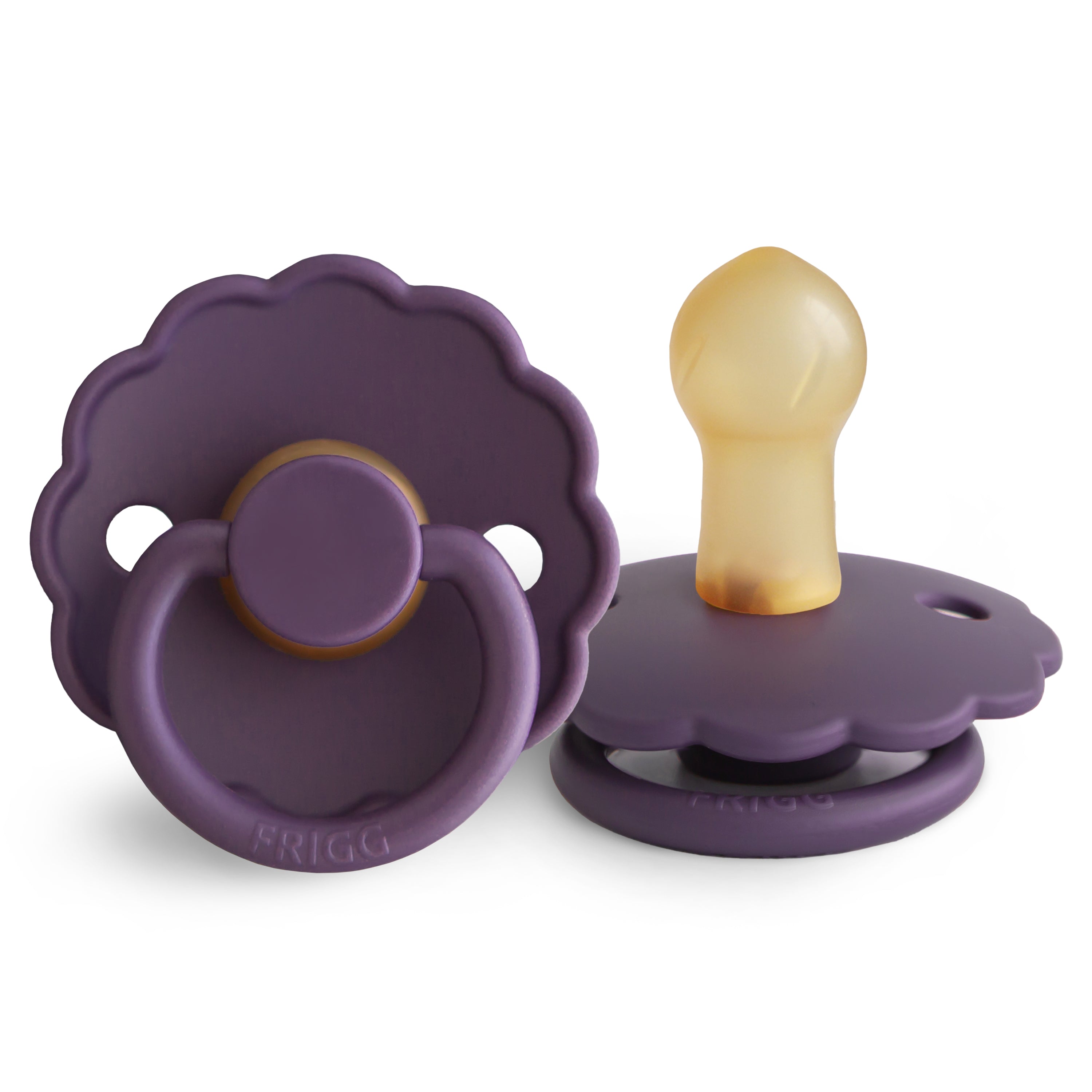 FRIGG Daisy - Round Latex Pacifier - Violet Dream