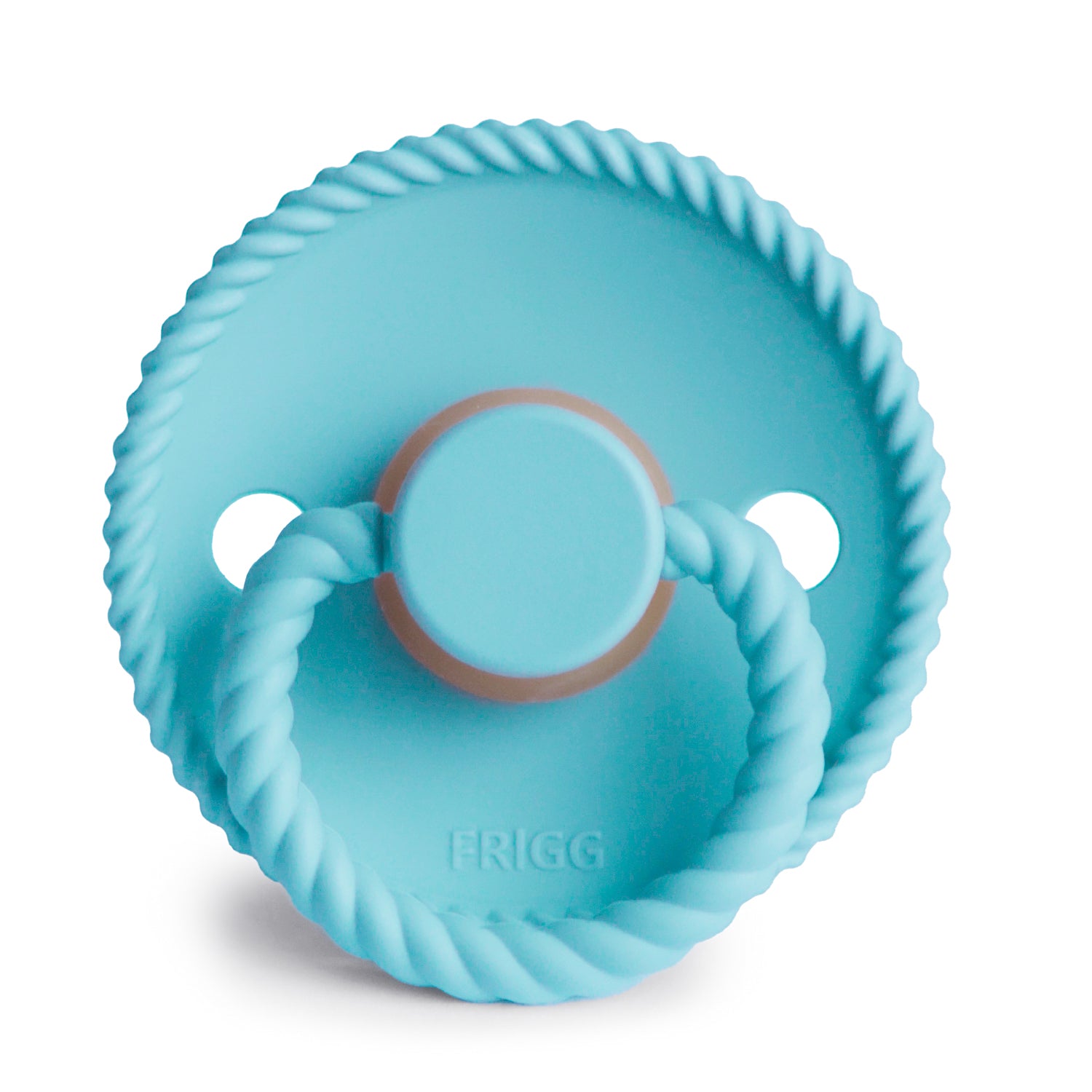 FRIGG Rope - Round Latex Pacifier - Waterfall (LIMITED SUMMER COLLECTION)
