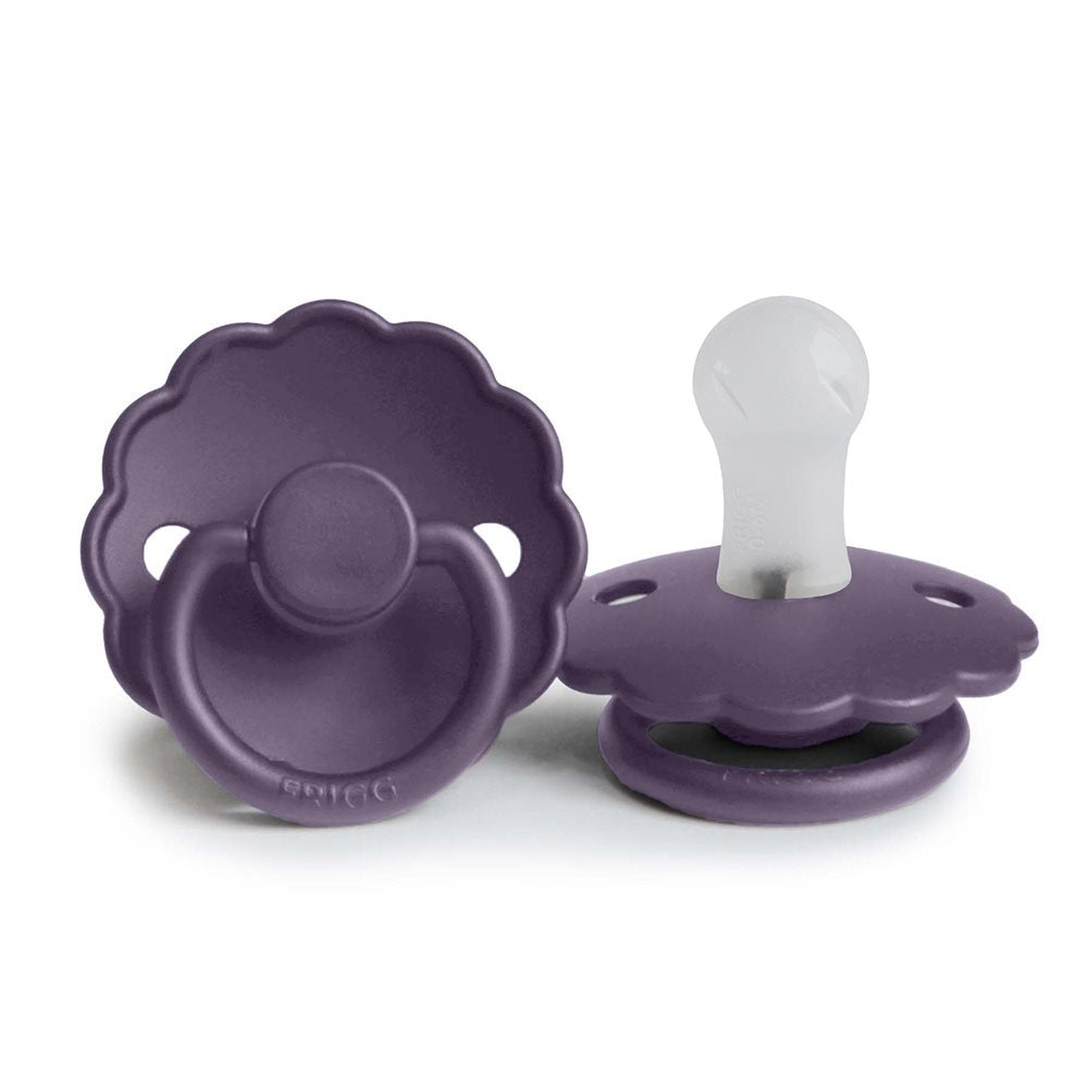 FRIGG Daisy - Round Silicone Pacifier - Violet Dream