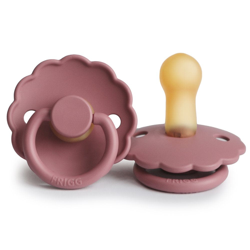 Frigg Daisy - Round Latex Pacifier - Cedar